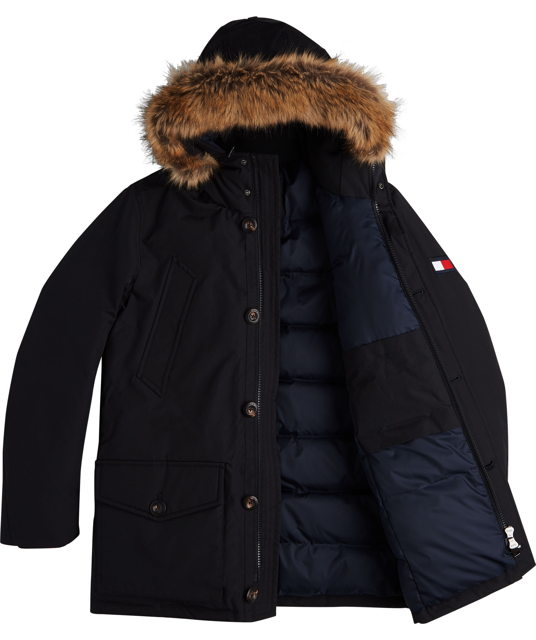 Tommy hilfiger hampton down parka 2024 jet black