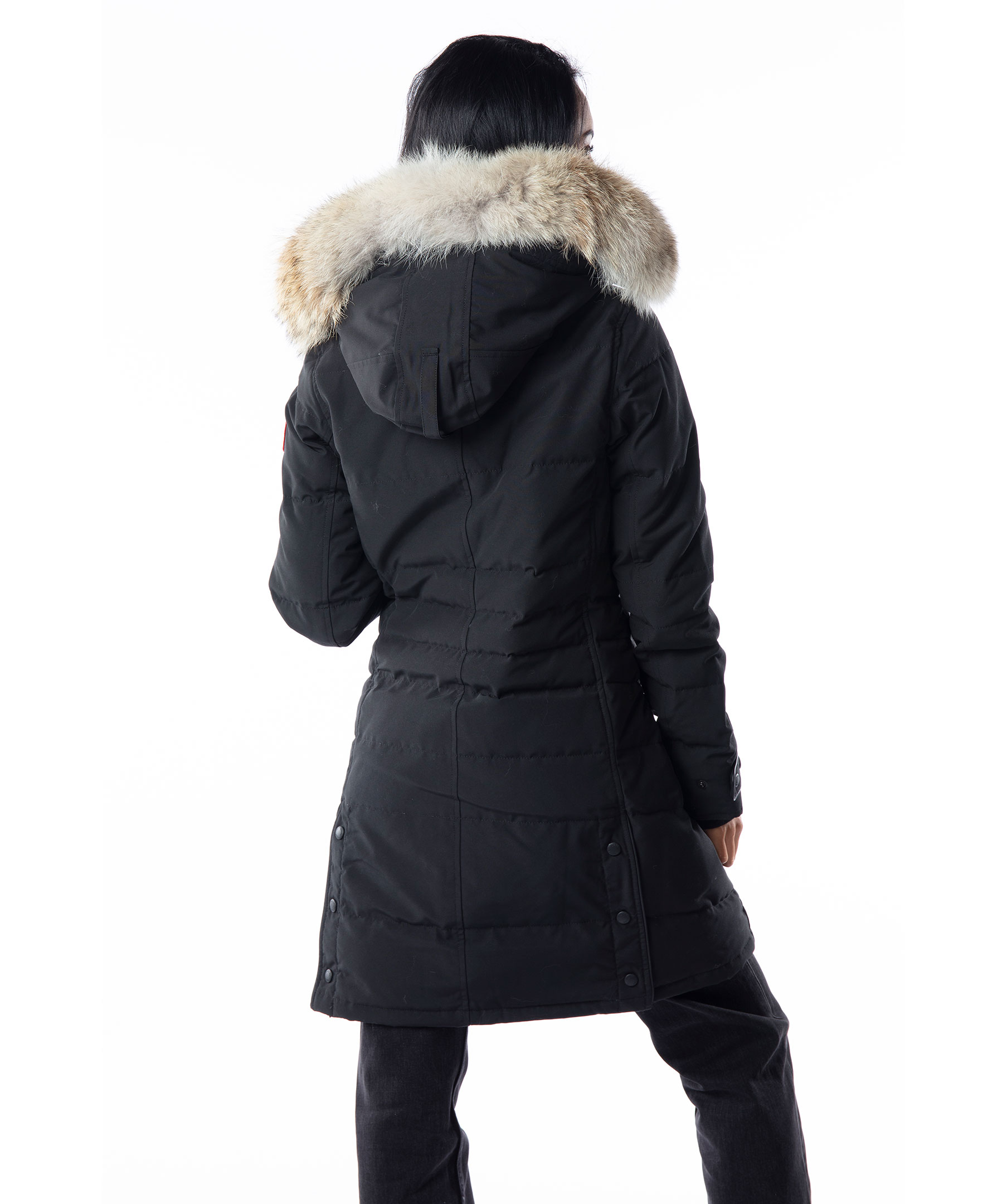 Canada goose lorette hot sale parka black medium