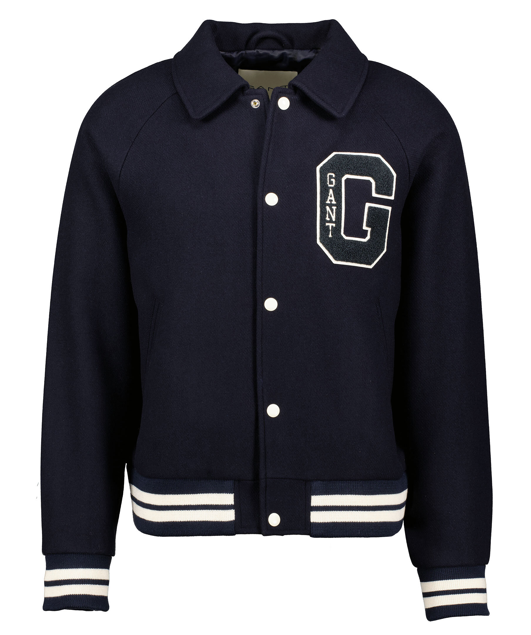 Handla Gant Wool Varsity Jacket, Navy hos Johnells.se | 7006392-433